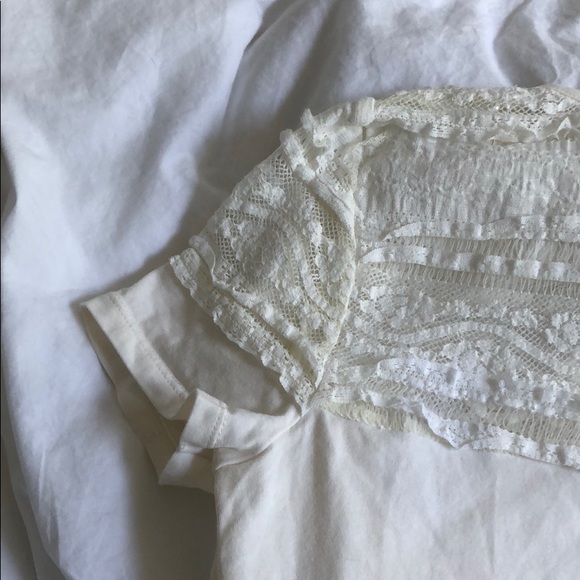 H&M Lacy Top (Off-White) - Picture 3 of 3